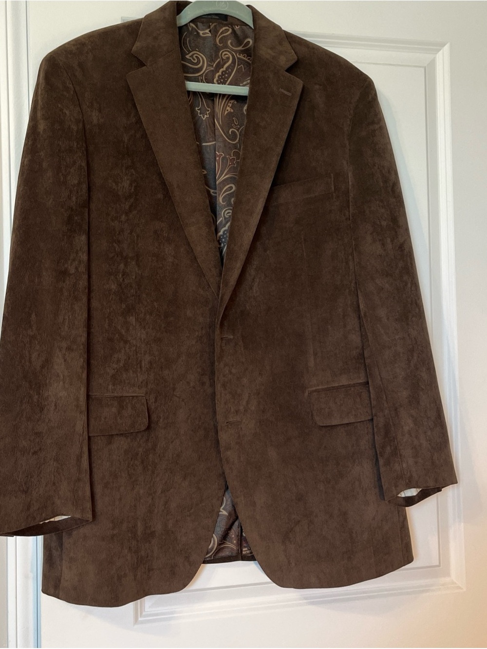 Brown Corduroy men's Blazer 44L